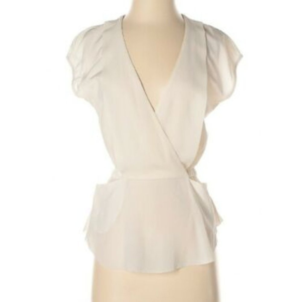 Wilfred Short Sleeve Silk Top XXS